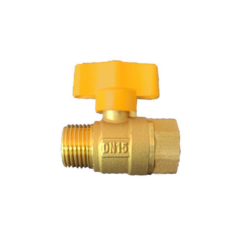 Vollkupfer-beschwertes Gas-Absperrklappenventil mit Doppelgewinde (4-Punkt) für Leitungswasser