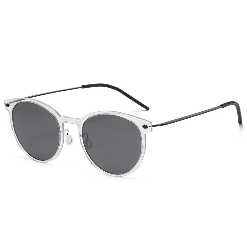 Screwless Ultralight Polarized Sunglasses Men Women Round Sun Glasses Frames Denmark Design Eyewear Prescription Eyeglasses