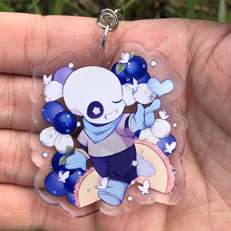 Undertale Frisk & Sans Anime Acrylic Keychain Pendant