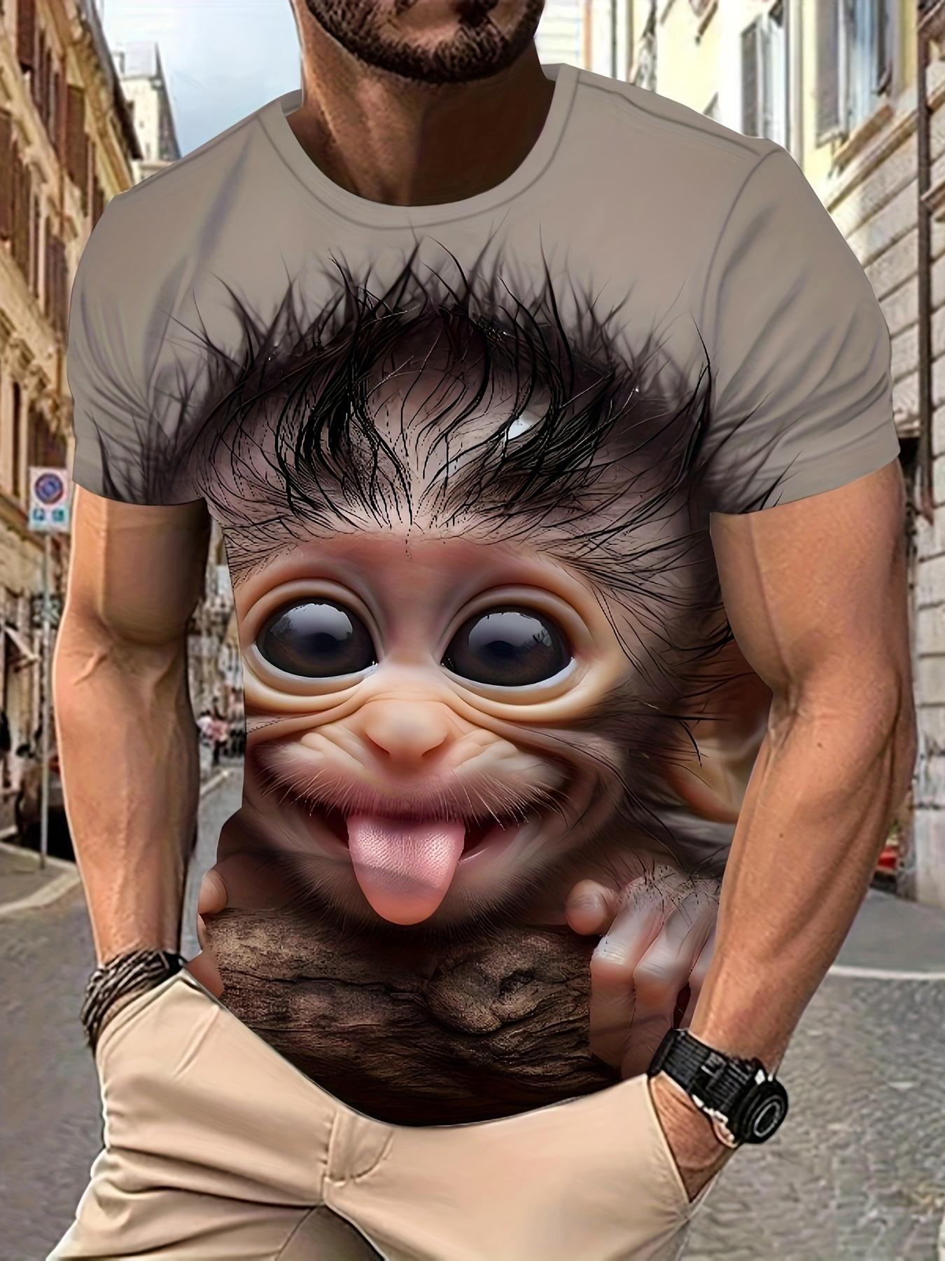 3D Men s Graphic T-Shirt S