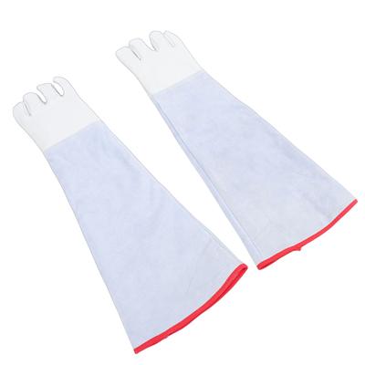 Frostschutzhandschuhe für Trockeneis-Handhabung im Labor, Temperierte Flüssigkeiten, Flüssiger Stickstoff Schutz, 60cm Länge