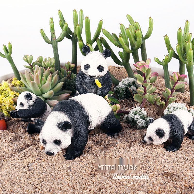 Wildlife Simulation Model: Tiger, Lion, Panda, Elephant, Rhinoceros, Kangaroo, Leopard, Horse, Sheep Toy Set