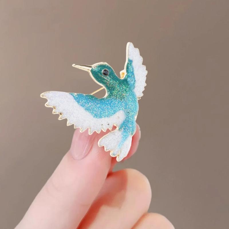 Vogel-Anstecknadel im chinesischen Stil, stilvolle Brosche, lustige Brosche für Rucksäcke und Bekleidungszubehör, ideal für Kinder und Erwachsene