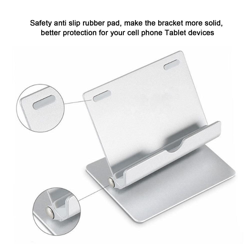 360 Degree Rotation Adjustable Cell Phone Stand Aluminum Alloy Mobile Phone Holder Watching Movies