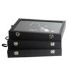 PU Leather Jewelry Storage Tray Wooden Jewelry Organizer Holder Velvet Jewelry Box  Packaging
