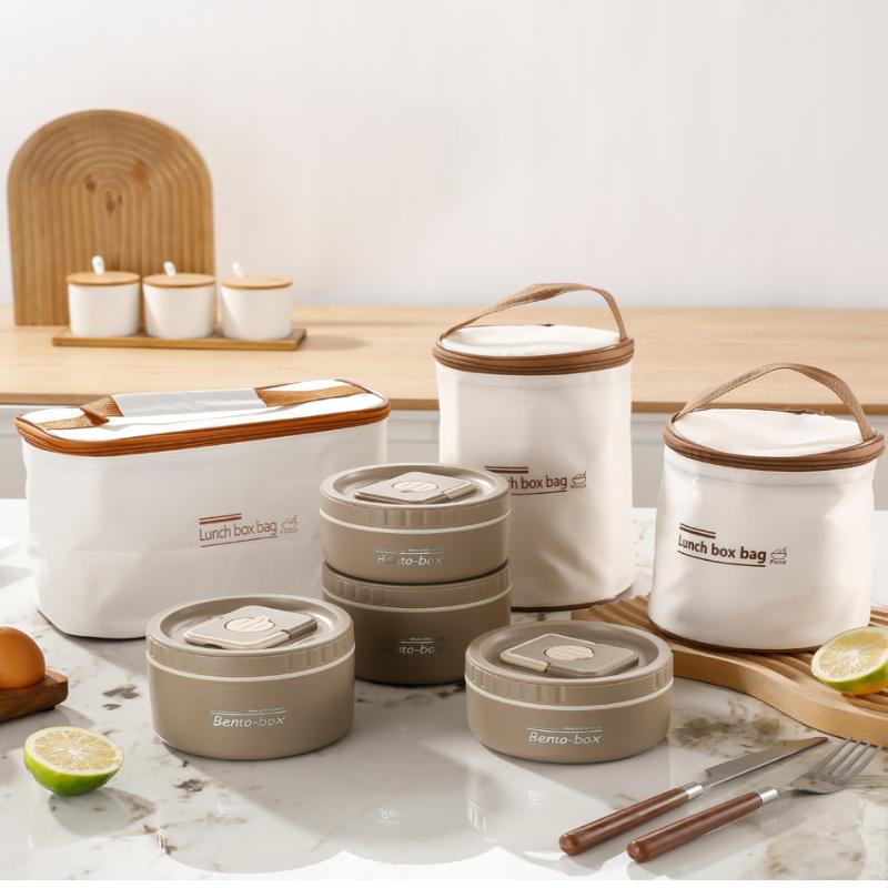 Termosowy lunchbox izolowany 304 stal nierdzewna zestaw bento przenośny szczelny pojemnik na żywność