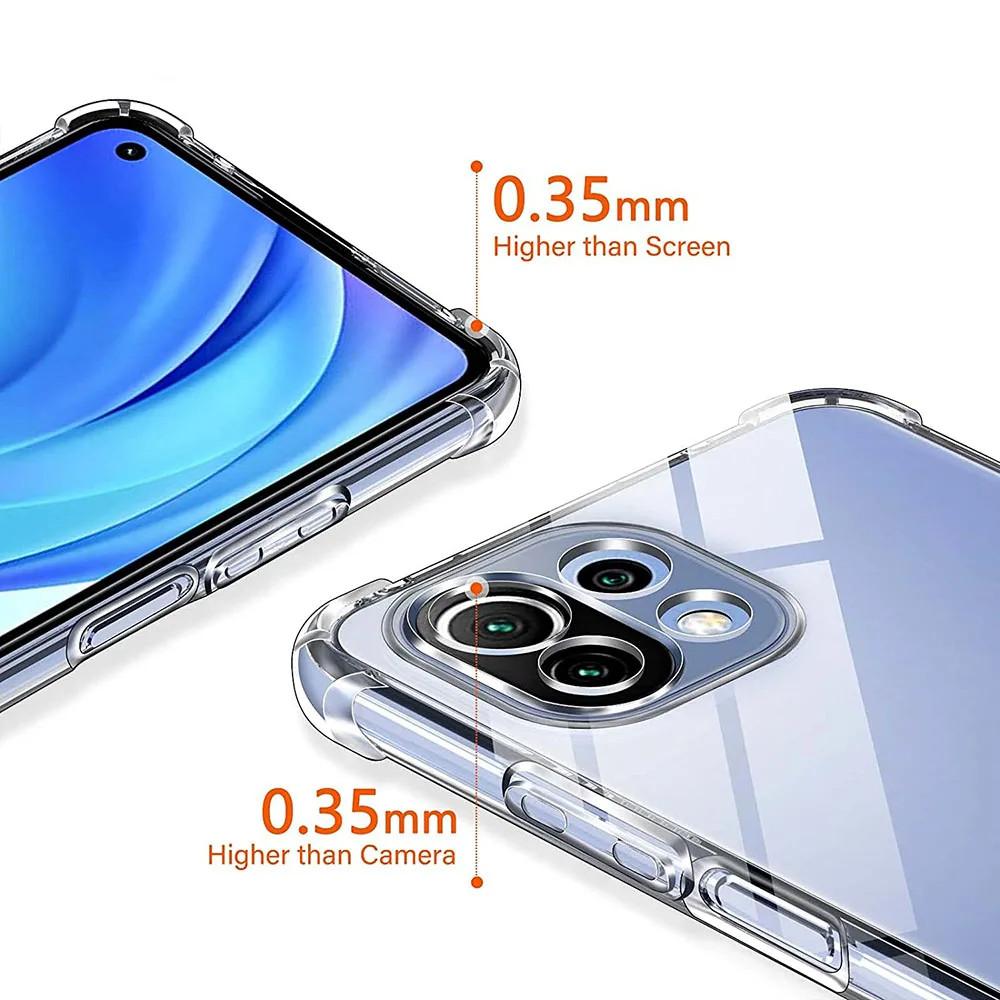 Shockproof Airbag TPU Case for Xiaomi 14T 14 13T Pro 13 Lite 12T 12 12x 11T Protective Cover Capa Fundas Coque