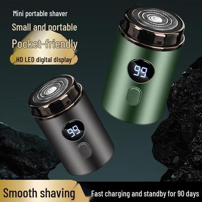 Wiederaufladbarer Reise-Mini-Elektro-Rasierer für Herren – Vollständig abwaschbar, tragbar.