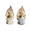 Alloy Ceramic  Incense Burner Creative Essential Oil Lamp Candle Holder Home Decoration