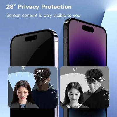 3-5Pcs Dust Free Kit Privacy Anti-Spy HD Clear 9H Tempered Glass For iPhone 15 14 Plus 13 12 11 XS Pro Max X XR Screen Protector