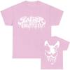White Logo Mask Graphic Tees SLAUGHTER TO PREVAIL Rock Band Tshirts Hip Hop Unisex Streetwear Cotton Short Sleeve Male T Shirt