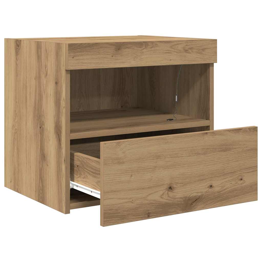 Nightstand Artisan Oak 50 x 40 x 45 cm engineered wood