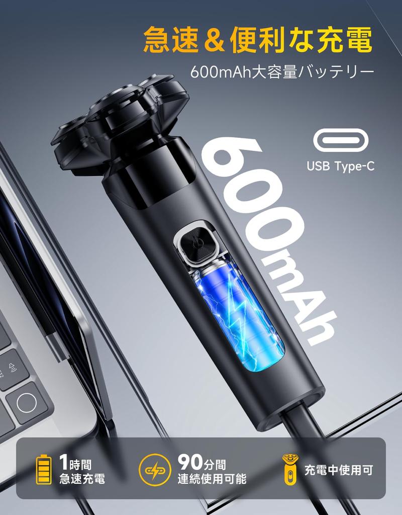 Electric Shaver for Close USB 54 Dual Razor Close Low IPX7 Quick Rotating LED Flex Perfect for Day or Birthday Gifts Men's [New 2025 360° Shave]