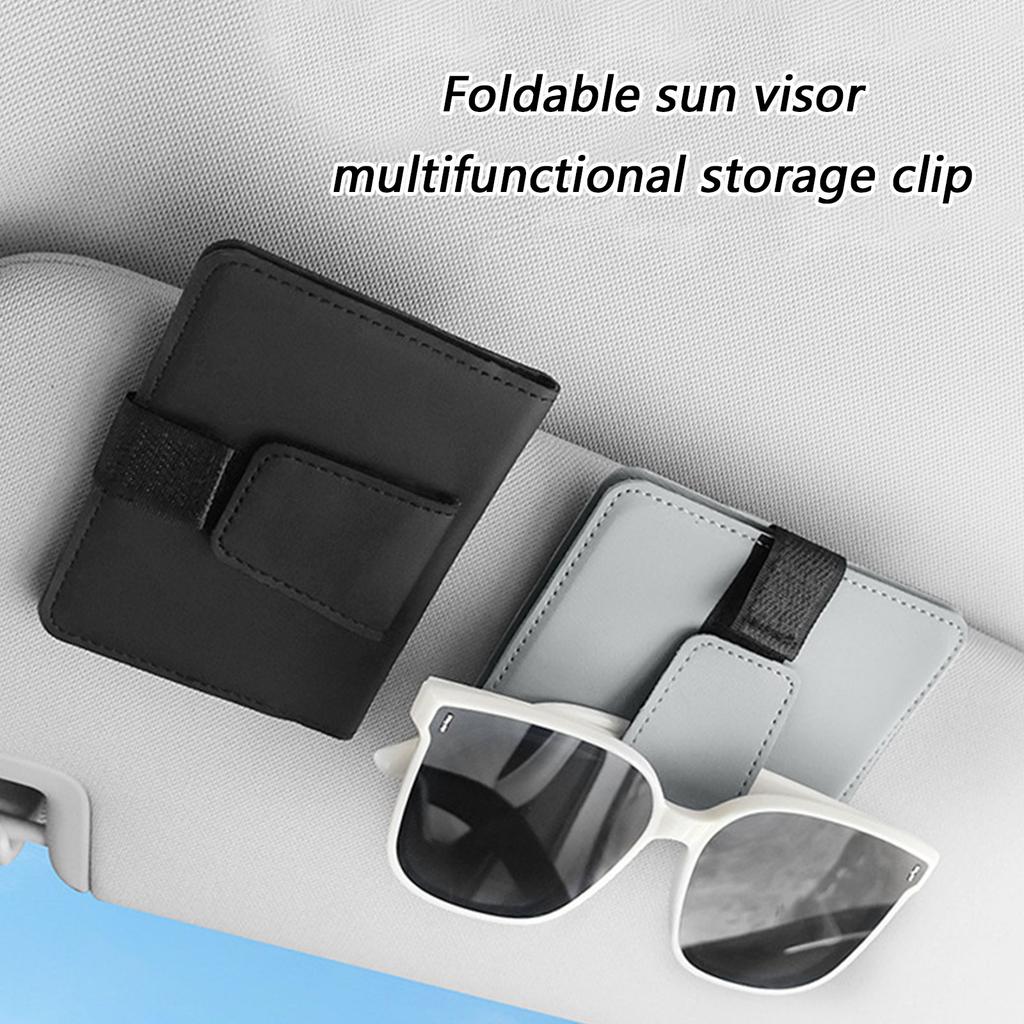 Visors Glass Holder for SUV And Sedan Car Sun Visors Organizer For Sunglasses And Card Storage Reducing Clutter