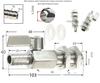 Valvola a Sfera Mini in Acciaio Inossidabile 304 con Raccordo a Innesto per Tubo Grado Sanitario 7mm 8mm 10mm 12mm Giunto per Tubo Gas Acqua Olio Microvalvola Acquario