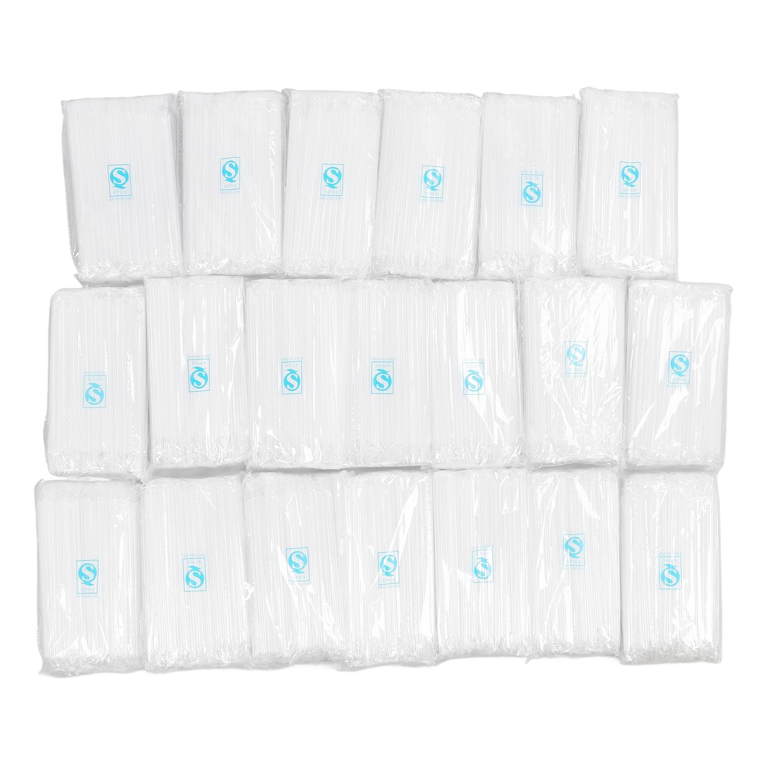 

Набір одноразових соломинок 2000 шт. Пластикові прямі тонкі соломинки для пиття для домашньої вечірки з молоком Transparent 21x0.6cm/8.3x0.2in