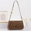 Leather Bag New Spring and Summer Retro Bag Women's Underarm Bag High-end Niche Design Shoulder Messenger Bag