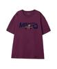 MAKEITTO [Active Lettering]Crew Neck Tee_Wine
