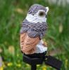 Solar-Powered LED Owl Garden Lamp - Resin Animal Yard Decor