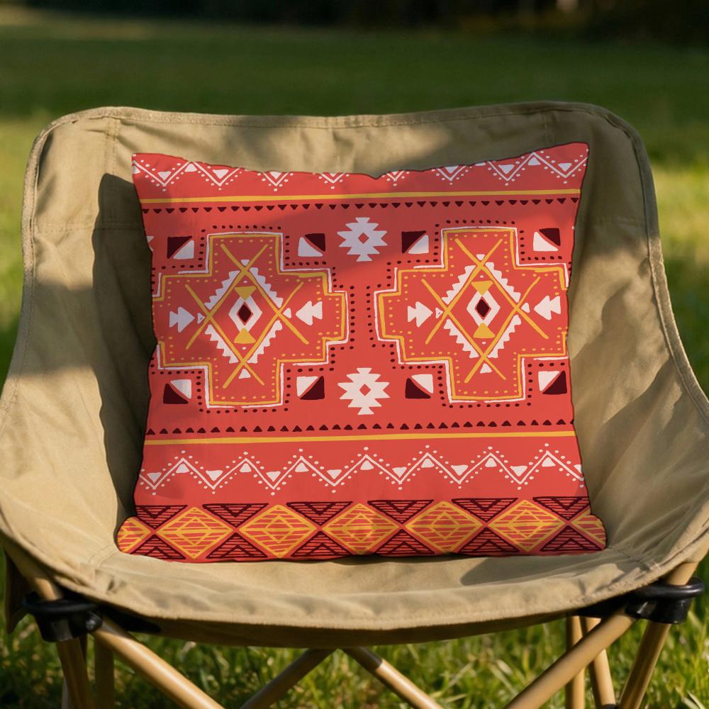 Bohemian Ethnic Prints Cushion Cover Soft Reversible  Durable Pillow Cover  MultiScene Use for Home  Car Daily Comfort