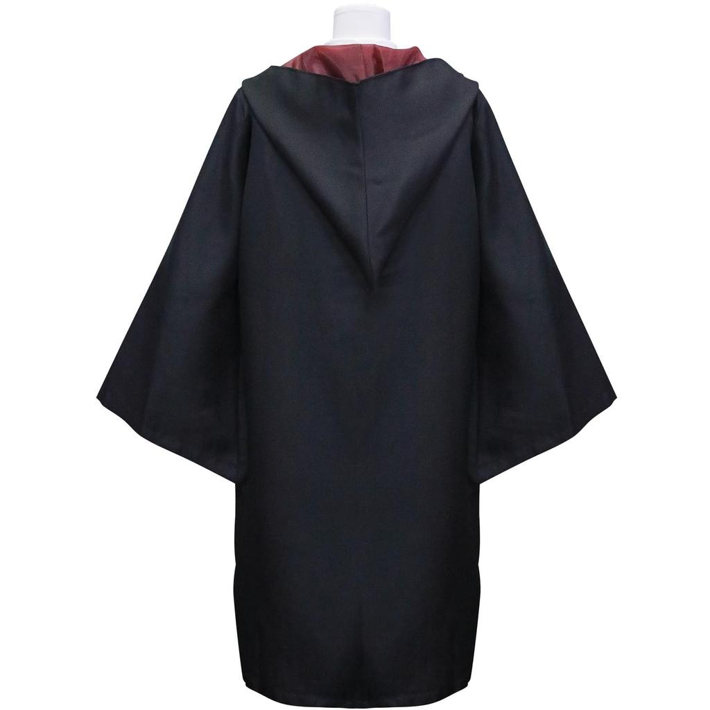 Sutekus Harry Potter Robe + Glasses + Tie + Magic Wand 4-Piece Full Costume Set, Unisex, Academy Style (Gryffindor (Red), Size M (164-169cm))