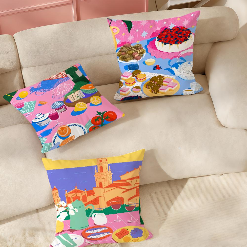 Art GGisele Murias Pillow Case Suitable For Bedrooms Living Rooms Cars Home Decoration