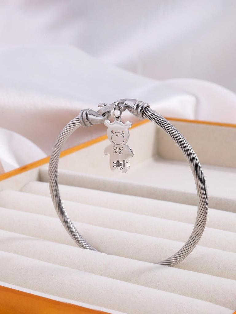 Korean Fashion Titanium Steel Diamond Inlaid Women's Luxury Bracelet