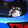 3D Cartoon Sticker Baby In Car Auto Window Glass Funny Creative Baby on Board Decor Personalized Decoration Exterior Accessories