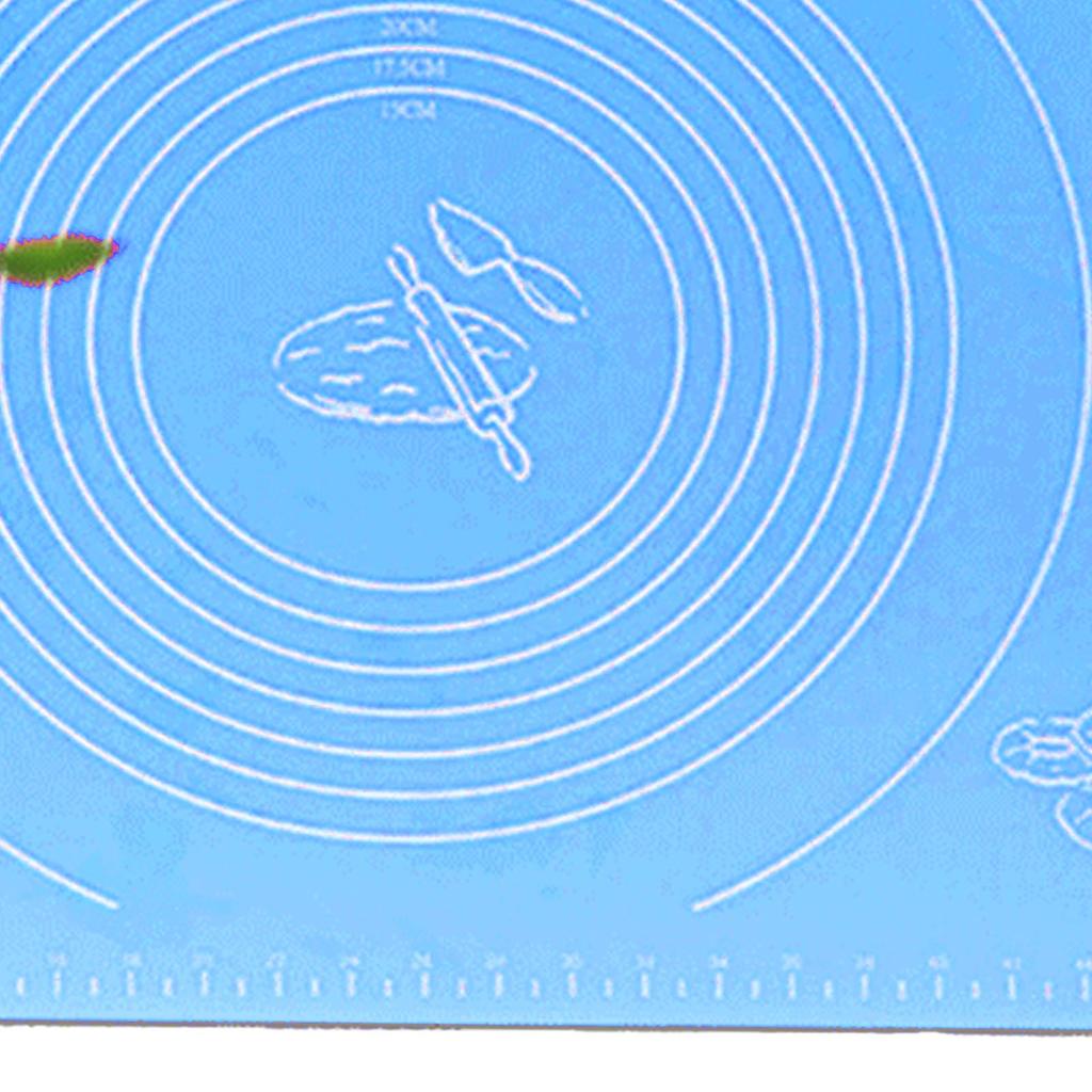 Non Stick Silicone Pastry Mat Thick Silicone Baking Mat with Msurements for Baking Rolling Pastry Dough Pizza