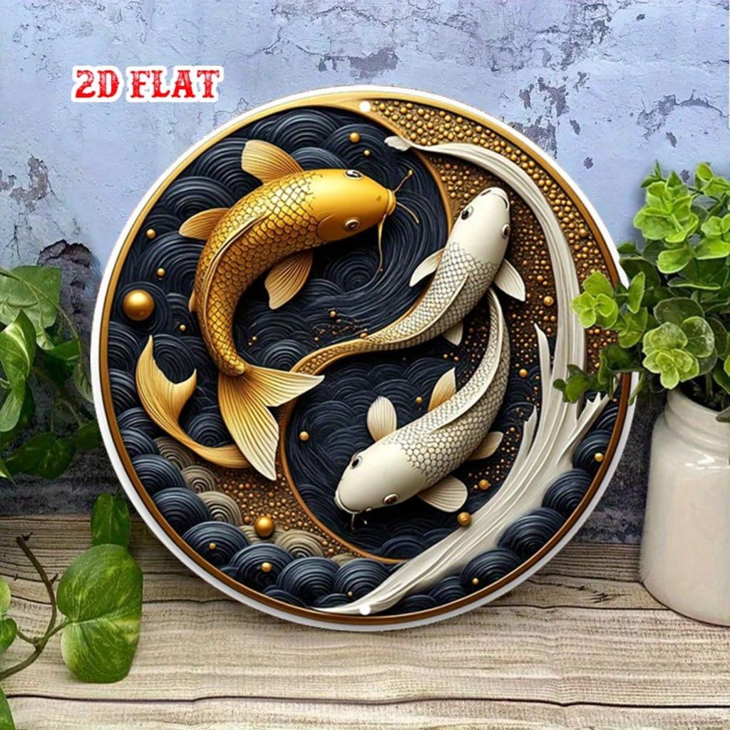 2D Flat Metal Wall Sign Decor