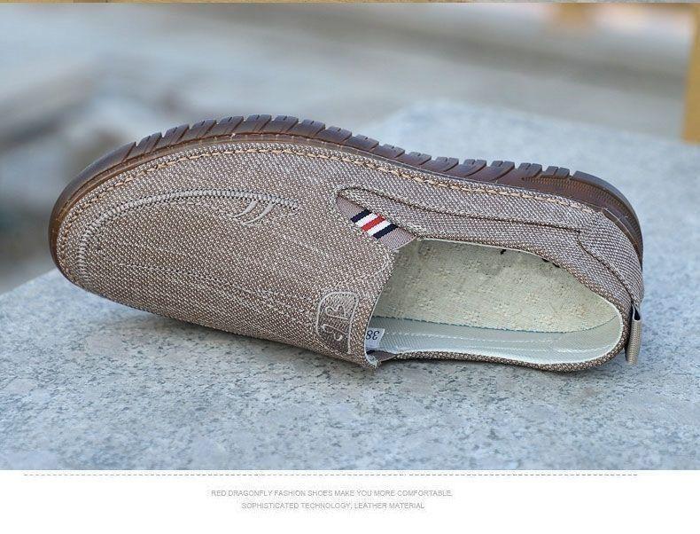 Douyin Men's Casual Linen Canvas Shoes - Soft Sole, Breathable Old Beijing Cloth Style
