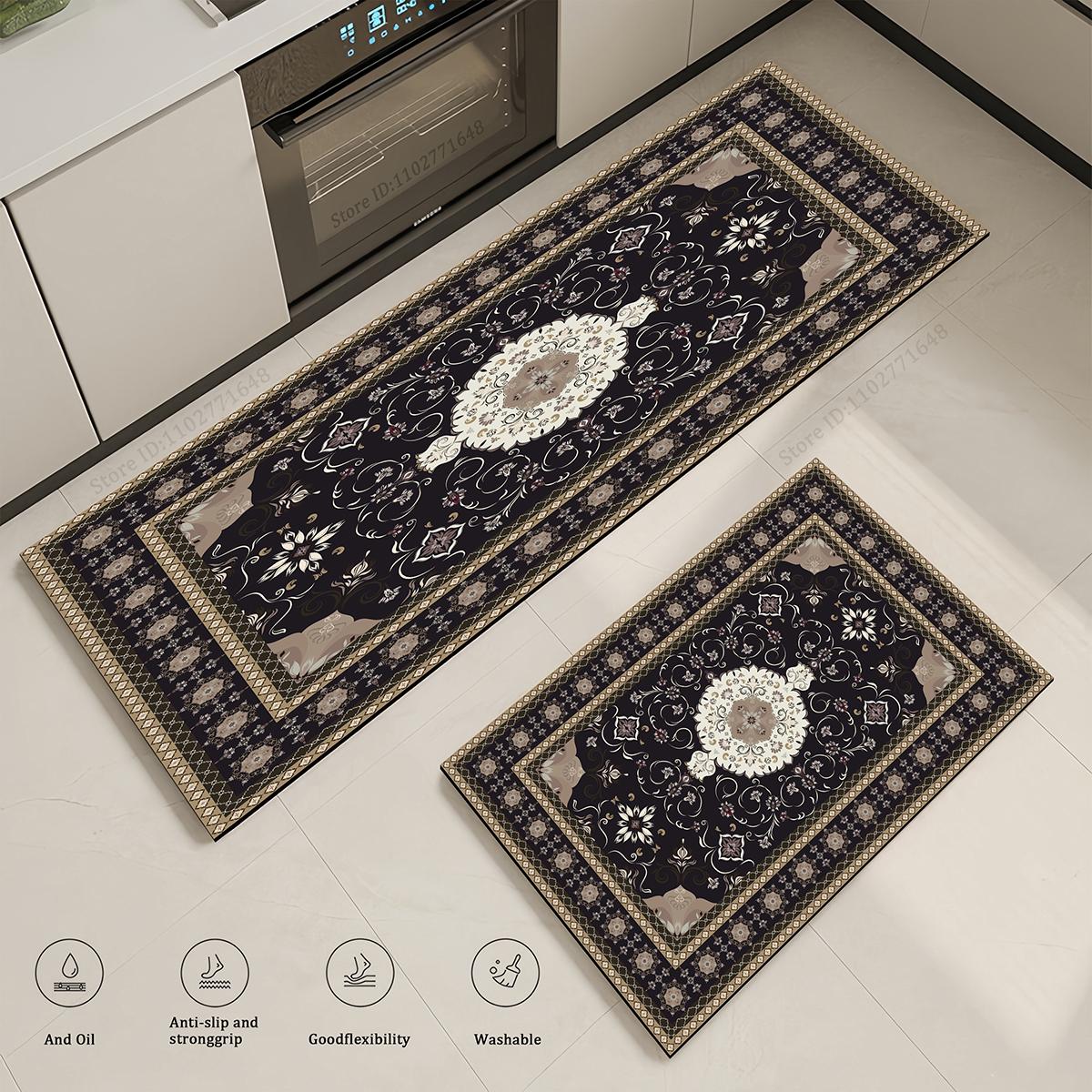 

Gorgeous Pattern Non-Slip Kitchen Entrance Doormat Home Decor Carpet Living Room High Quality Mat Absorbent Large Washable Rug 40cmx60cm 1pc
