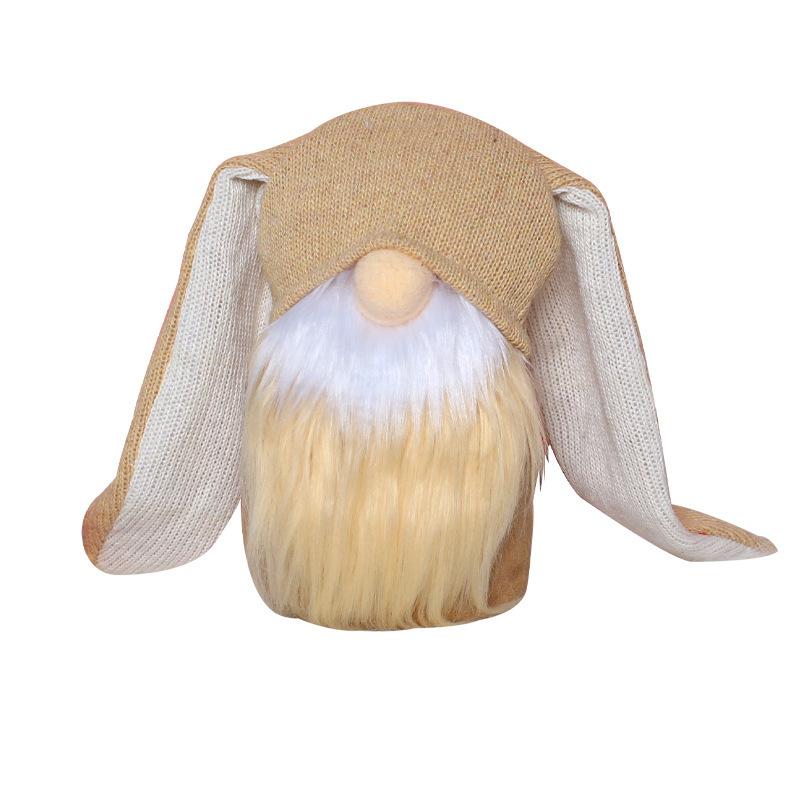 Easter Long Ear Bunny Doll Ornament Creative Faceless Elf Doll Party Decorations