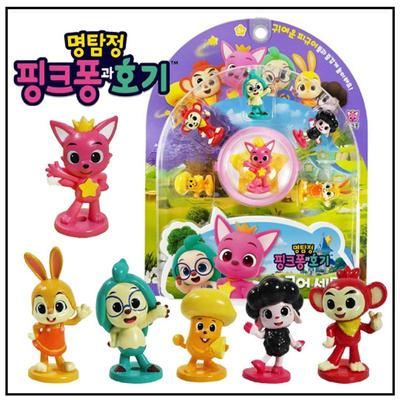 PINKFONG Wonderstar Detektiiv Pinkfong Hogi Figuur 1 Komplekt(1 pakk 6 figuuri)