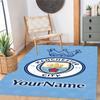Manchester City Personalized Name Carpet Suitable for Bedrooms Balcony Playrooms Game Room Antislip Carpet Decorate Offices Wedding Party Gift