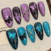 10pcs Hand Painted Gel Press Nails Beautiful Luxury Customized Design Handmade Press On Nails
