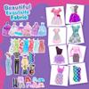 Conjunto de 56 peças de roupas e acessórios para bonecas, vestidos de moda feitos à mão, vestidos de noiva, roupas casuais, top, calça, maiô, sapatos, colar, óculos, brinquedos