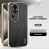 For Magsafe Wireless Charging Plating Frame Leather Phone Case For OPPO Reno 13 Pro 11 8 10 12 Pro A80 A79 A60 Bumper Back Cover