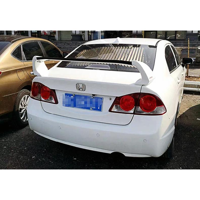 For Honda Civic 2006-2011 ABS FD2 Spoiler Three Parts or Four Parts Civic Car Boot Cover Rear Wing