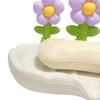 Drain Soap Dish Household Draining Soap Box Soap Dish Holder Cute Bathroom Soap Holder Purple