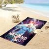 Football star Print Beach Towel, Large Soft Quick Dry Towel for Beach Camping Swimming