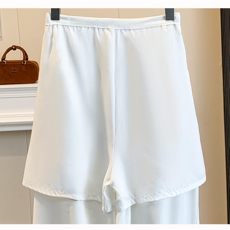 DIMANAF 2026 Summer New Plus Size Women Long Pants Thin Loose Casual Elastic Waist Fashion Lady Bottoms Clothing Cotton Linen