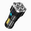 LED Flashlight COB USB Recharge Bright Waterproof for Outdoor Hunting