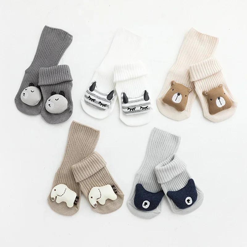 Cotton Baby Socks Cartoon Animal Anti Slip Floor Socks Newborn Socks Autumn Winter Socks for Children Baby Boy Girl Infant Socks