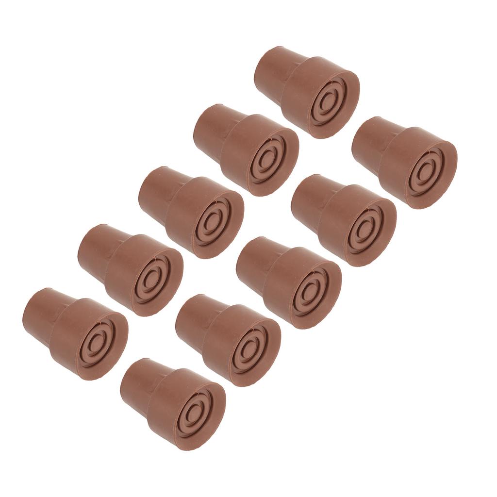 10Pcs Crutch Tip 19mm Slip Proof Walking Cane Foot Rubber Accessory Set Kit for Replacement