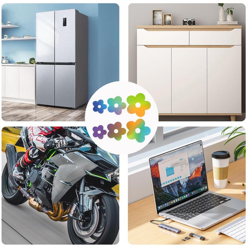 Flower Sticker Flower PET Car Stickers Self-Adhesive Water Proof Anti-UV Flower Stickers Decorations For Bumper Laptop