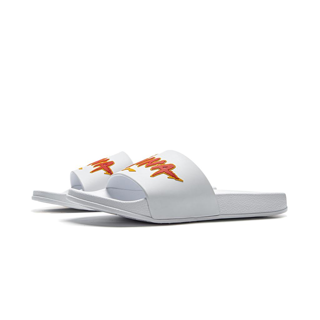 Li Ning Table Tennis Series Comfortable Versatile Quick-Dry Non-Slip Slide Sandals Unisex Footwear White APCU003-1