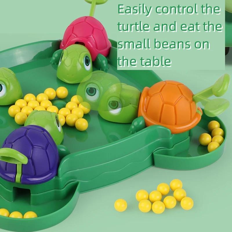 Turtles Eat Beans Puzzle Multiplayer Parent-child Interactive Board Game Kids Toys Competitive Party Games Toy for Children Gift