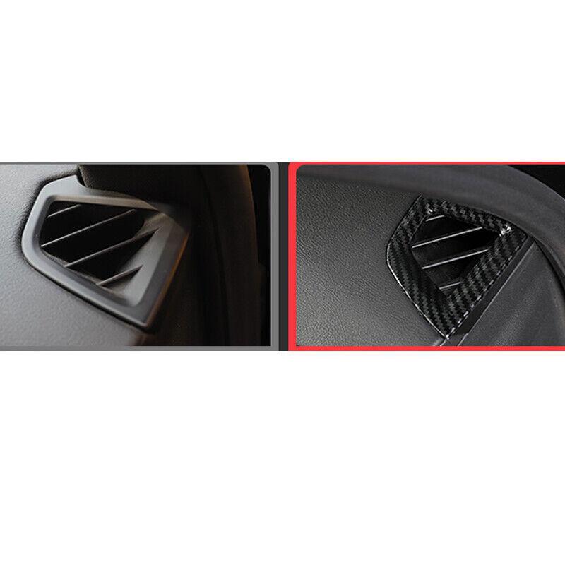 Dashboard L&R Air Outlet Vent Trim ABS Carbon Fiber For Cadillac CT5 -