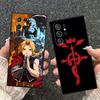 F-Fullmetal A-Alchemist Anime Soft Phone Case for Samsung Galaxy S26 S25 Edge S24 Ultra S23 Plus S22 S21 FE S20 Black Cover Back